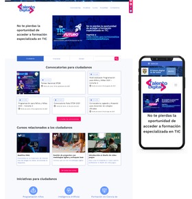 Página web de Talento Digital