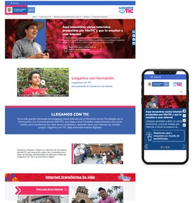 Página web de Llegamos con TIC