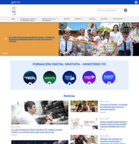 Página web de MinTIC