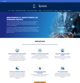 Sitio web Gobierno Digital