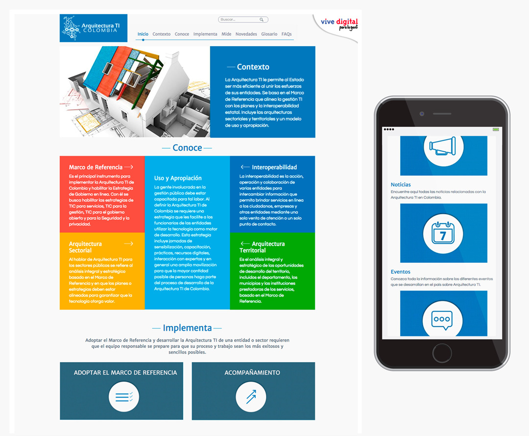 Sitio web Arquitectura TI