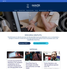 Página web ConverTIC